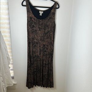 Chico's Black and Brown Maxi Dress